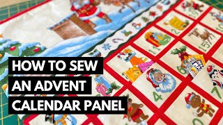 How To Sew A Fabric Advent Calendar 🎁 [upl. by Weissberg]