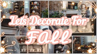 🍁2024 FALL DECOR 🍁 DECORATE WITH ME 🍁 [upl. by Branca689]