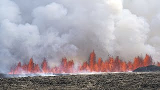 Volcano erupts for the fifth time in six months on Icelands Reykjanes peninsula [upl. by Terrence]