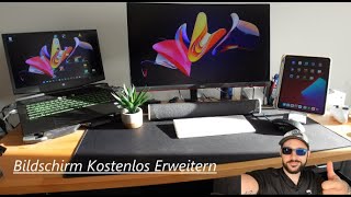 Kostenloser zweiter Bildschirm im Homeoffice installieren auf Windows 11 2022 [upl. by Teerprah37]