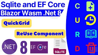 blazor webassembly curd operation using ef core and sqlite [upl. by Anura]