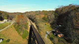 Trestle bridge in Southwest Virginia [upl. by Orwin]