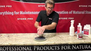 Stone Pro How To Polish Granite Countertops [upl. by Trembly]