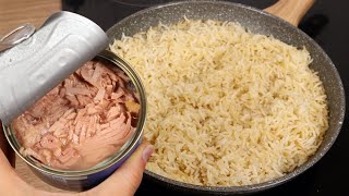 Do you have rice and canned tuna at home Easy Quick and very Tasty recipe [upl. by Anialram]