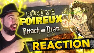 LIVE REACTION RÉSUMÉ FOIREUX SHINGEKI NO KYOJIN SAISON 4  redif live Twitch [upl. by Cartwright269]