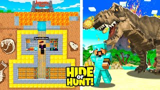 100 Players Compete in a Minecraft JURASSIC Hide or Hunt [upl. by Male]