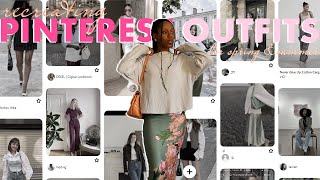 🌸 recreating PINTEREST outfits with clothes I already own [upl. by Elli]