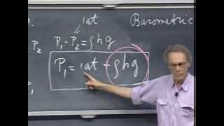 Lec 27 Gases and Incompressible Liquids  801 Classical Mechanics Fall 1999 Walter Lewin [upl. by Enicnarf603]