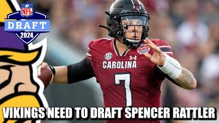 Minnesota Vikings NEED to Draft South Carolina QB Spencer Rattler [upl. by Gettings]