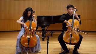 Barrière Cello Sonata for Two Cellos Sydney and Noah Lee [upl. by Aretse]