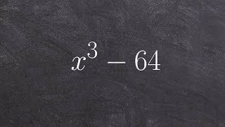 How to factor a polynomial using the difference of two cubes [upl. by Nicolai824]