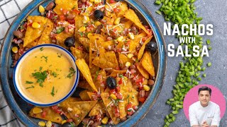 Nachos Cheese Sauce amp Mexican Salsa Recipe at Home  Italian Style Snacks  Cheesy Nachos [upl. by Gladis]