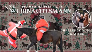 2️⃣ Reiten im XXL Weihnachtsmann Kostüm 😱🎅🏼 Challenge von anjafee 🤍 [upl. by Titos12]