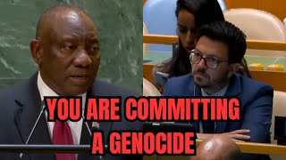 South African President HUMILIATES Israel in a Powerful Speech at the UN [upl. by Leihcey]