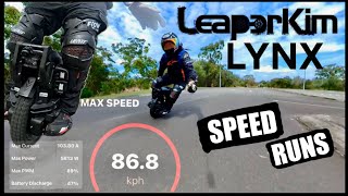 LEAPERKIM LYNX  SPEED RUNS Top Speed 53mph Max PWM 89  My first test with HIGH SPEED mode [upl. by Eatnuahs]