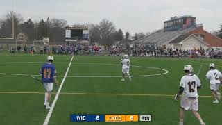 Mens Lacrosse vs Widener [upl. by Eberle368]