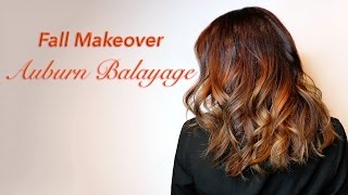 Fall Makeover Auburn Balayage  HAIR MAKEOVER  ARIBA PERVAIZ [upl. by Nilhsa]