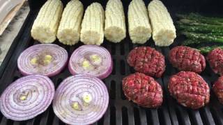 Elk Patties and Charred Corn Salad [upl. by Hey]