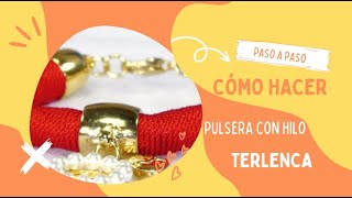 Como hacer una pulsera con hilo terlenca HomeArtTv producido por Juan Gonzalo Angel Restrepo [upl. by Driscoll435]