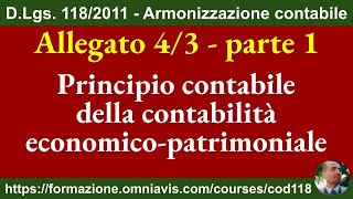 Armonizzazione DLgs 1182011  Allegato 43  Contabilità economicopatrimoniale 1892024 [upl. by Attey]