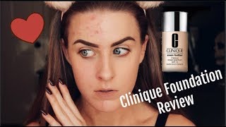 Product Review Clinique Even Better foundation for acne coverage amp acne prone skin [upl. by Gaither]