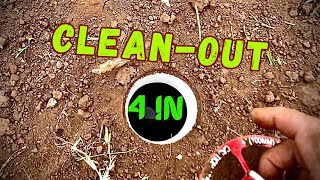 How to cut in a 4in clean out pipe [upl. by Evelina]