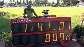 Rieti 2010 M800m David Rudisha New World Record 14101 [upl. by Redfield]