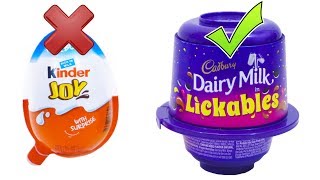 KINDER JOY vs LICKABLES Detailed Comparison video For enthusiasts [upl. by Alcot114]