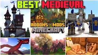 ⚔️MEDIEVAL ADDONS for BEDROCK  MINECRAFT PE 120 addons [upl. by Osswald]