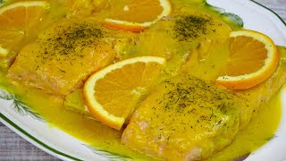 SALMÓN A LA NARANJA Receta Fácil Rica y en pocos minutos🍊ORANGE SALMON [upl. by Nwahsem630]