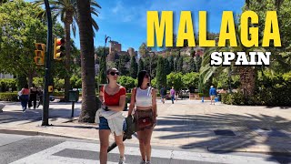 Malaga Spain 🇪🇸 2024 Costa Del Sol City Walk 4K [upl. by Pitchford]