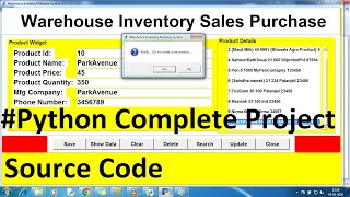 Python Complete Projects for Beginners With Source Code Using Database  Tkinter  Python  MySQL [upl. by Greenland107]