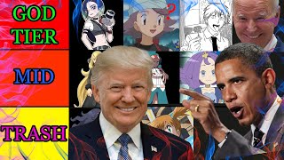 The ULTIMATE Pokemon Waifu Smash or Pass Tier List Featuring Fraile  AI Presidents In The Void [upl. by Alleroif42]