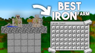 Best IRON Farm in Minecraft bedrock Tutorial 121 MCPEXboxPS4Nintendo SwitchWindows10 [upl. by Flanagan]