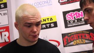 PostFight Interview with Ali Maclean following Cage Contender 16 [upl. by Etnahsa]