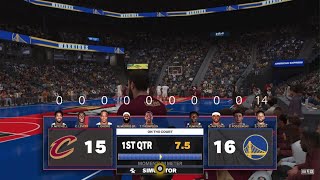 NBA 2k24 NBA in season tournament Cleveland vs Golden State Warriors [upl. by Richmond868]