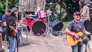 No Regrets  LIVE 5 year old Drummer Avery Drummer Molek amp Ruff Creek Drum Cover [upl. by Sidky936]