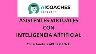 ASISTENTE VIRTUAL CON INTELIGENCIA ARTIFICIAL [upl. by Gwendolin]