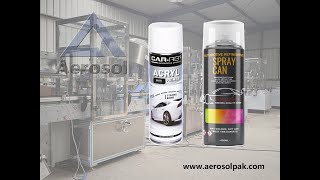 Automatic Aerosol Can Filling Packaging Line Wtih Weight checking Leakage Testing up to 60cpm [upl. by Ernaline191]