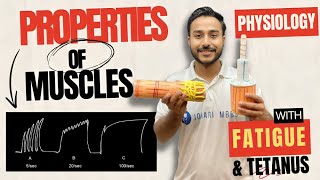 properties of skeletal muscle physiology  muscle fatigue physiology practical  tetanus physiology [upl. by Gibun4]