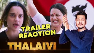 Thalaivi Trailer Hindi  Reaction  Kangana Ranaut  Jayalalithaa Biopic [upl. by Elenore]