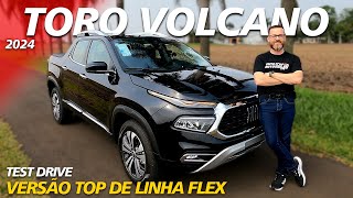 FIAT TORO VOLCANO FLEX 2024  Anda Muito Mais Que A Diesel [upl. by Aipotu]