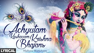 Achyutam Keshavam Krishna Damodaram Lyrics Ram Narayanam Janaki Vallabham [upl. by Katherine]