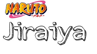 How to draw Jiraiya from the word Jiraiya naruto bryankjam [upl. by Anoek218]