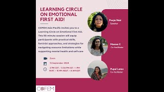 Emotional First Aid Learning Circle [upl. by Zimmerman]