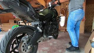 Kawasaki Versys 650 Stock Exhaust [upl. by Akcebar]