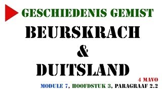 4 mavo  Beurskrach amp Duitsland MeMo 2009 Module 7 H3 paragraaf 22  Geschiedenis Gemist [upl. by Anawit]