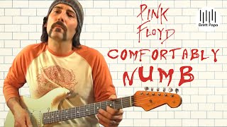 Pink Floyd  Comfortably Numb  Chords and First Solo  Guitar Lesson [upl. by Enitsugua]