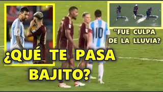 PELEA MESSI con SOTELDO y CULPA a la CANCHA de EMPATE vs VENEZUELA [upl. by Adriel]