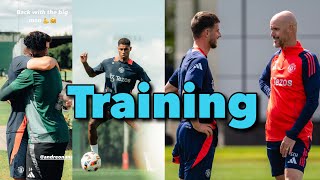 Manchester United PreSeason Training 10th July Rashford Mason Mount Amad Diallo Casemiro [upl. by Tullius983]